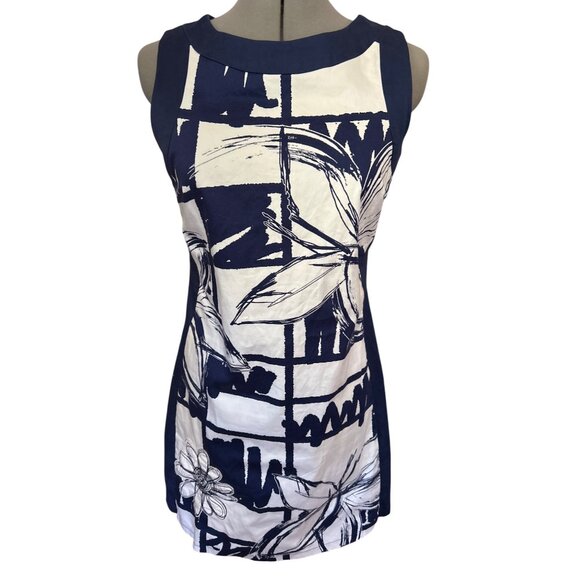 Desigual Womens Sleeveless Floral Print Dress With Rear Zipper Closure Size 38 - Picture 1 of 13